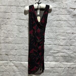 Aritzia Wilfred Free Izidora Dress size Small NWT Ashen/Black jersey reposa